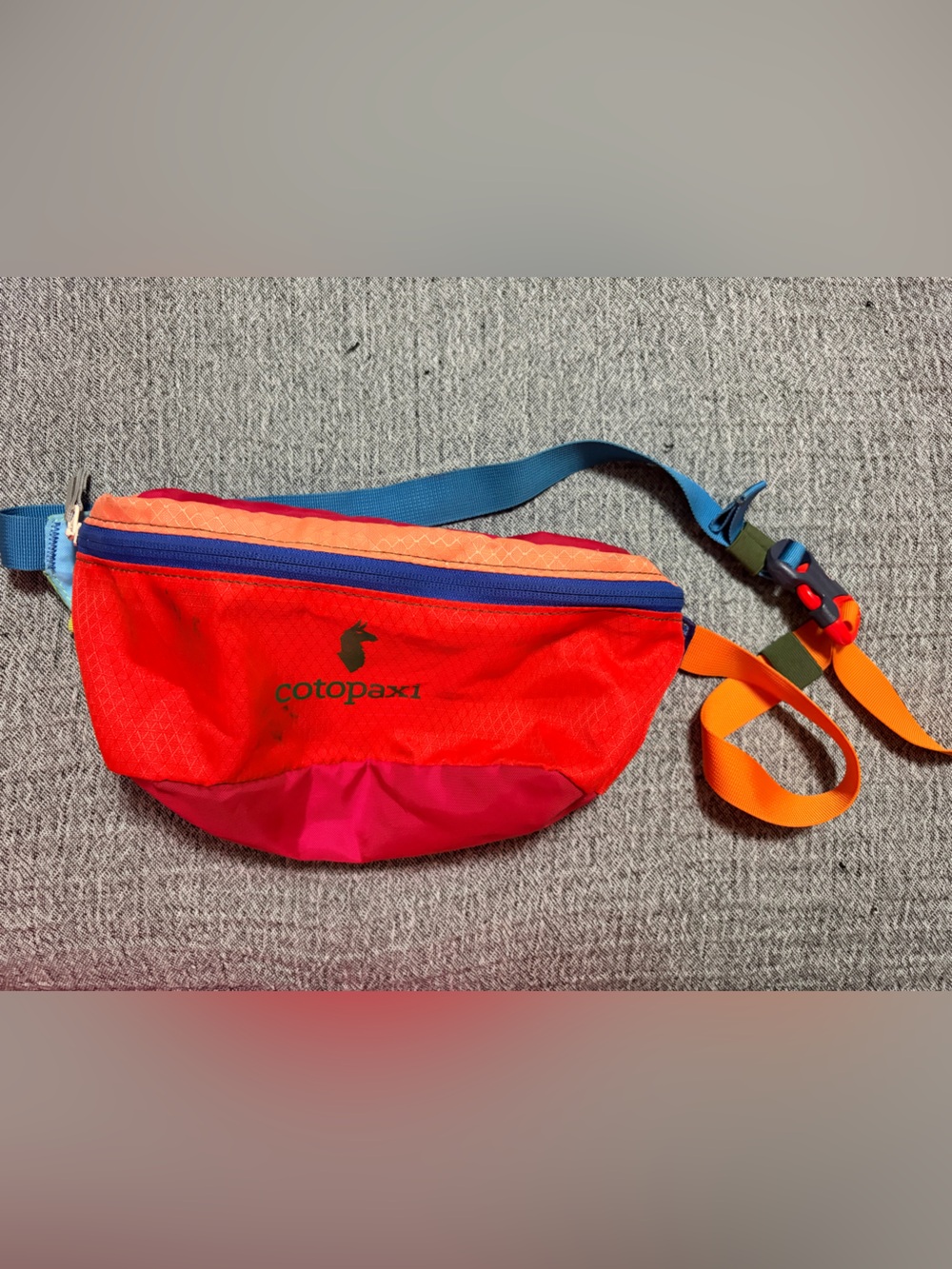 Cotopaxi Colorblock Red with Pink & Blue Waist Pack